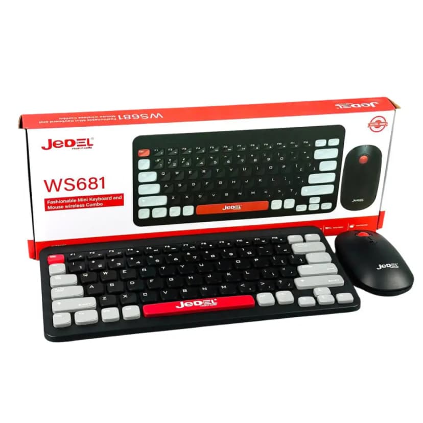 Jedel WS681 Mini Wireless Keyboard Mouse Combo