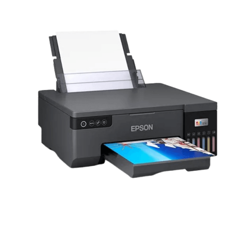 EPSON EcoTank L8050 High Volume 6 Colour A4 Photo Printer | Borderless Photo Printing | 5760 x 1440 DPI | 22 ppm | Black ( Pre-owned )
