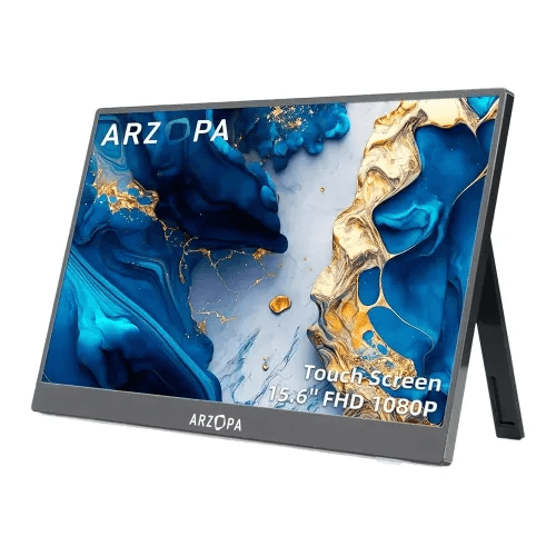 ARZOPA A1T 15.6" FHD 1080p Touchscreen Portable Monitor | USB-C & Mini HDMI External Display, image 1 of 4
