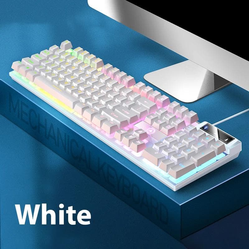 Jedel K500 ( WHITE ) RGB Gaming Keyboard