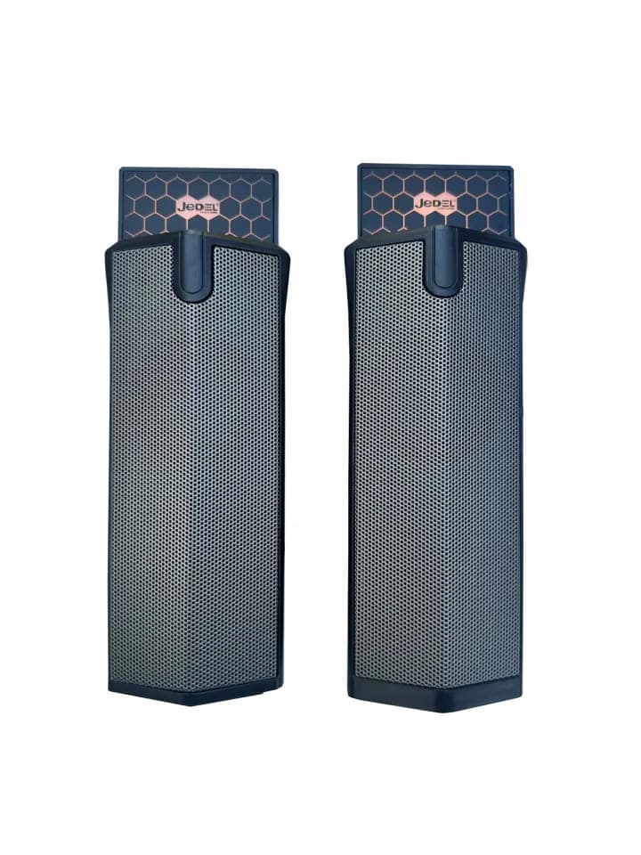 HiFi Stereo 2-in-1 Wired Soundbar RGB Lights Unique Portable Outdoor/Computer Game Speakers USB Communication ( S562 )
